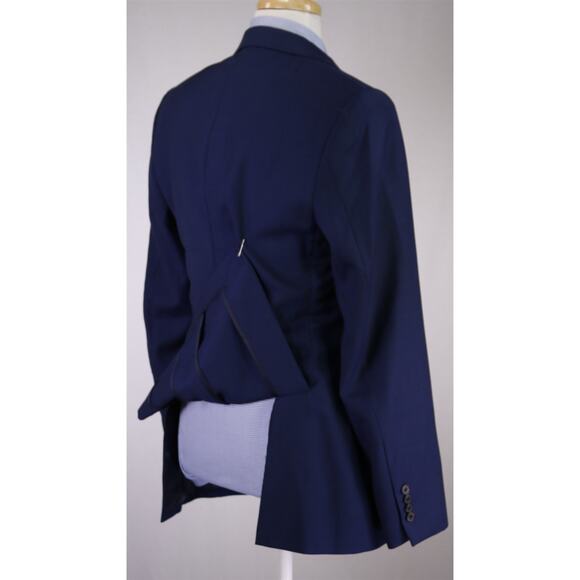 Bruce Julian Men's Clothing Blue Woven Performance Wool 2-Btn Blazer Jacket 40R - Picture 7 of 10